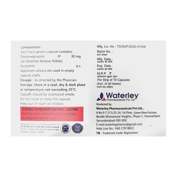 DEXOLAN 30 Capsule 10's