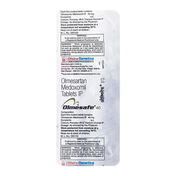 Olmesafe 40mg Tablet 10'S