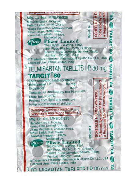 Targit 80mg Tablet 15'S