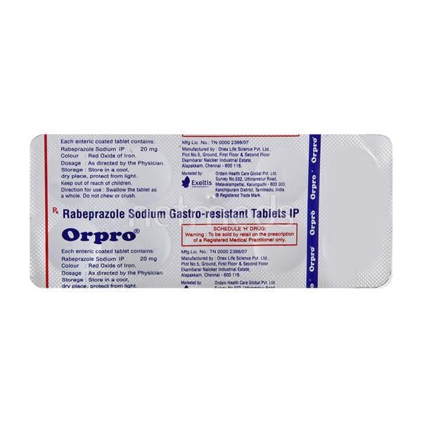 Orpro 20mg Tablet 10'S
