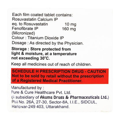 Rozfirst F 10/160mg Tablet 10'S