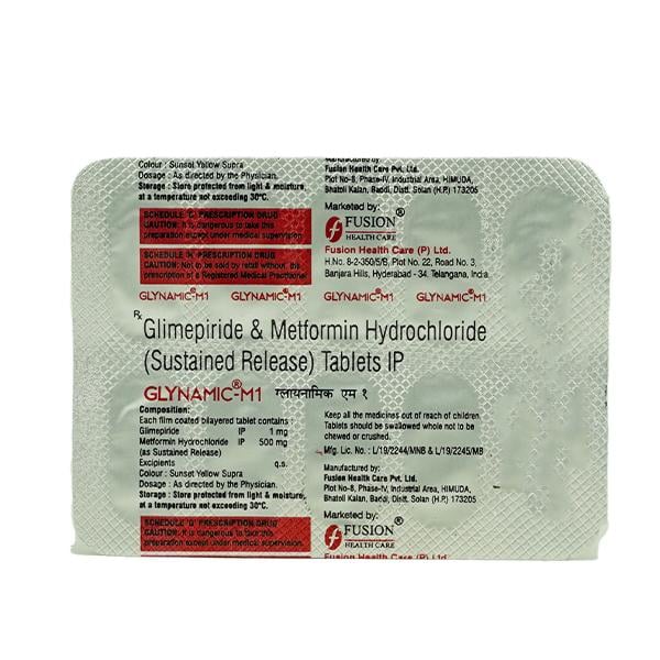 Glynamic M 1Mg Tablet 10's