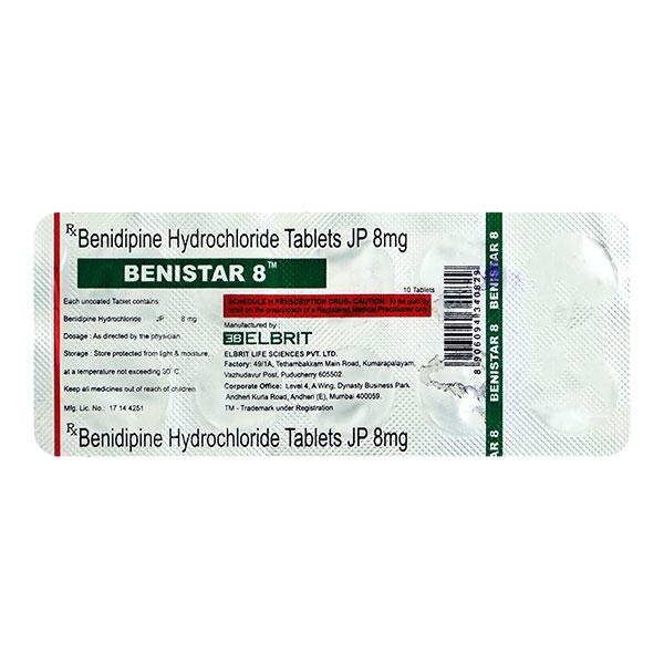 BENISTAR 8mg Tablet 10's