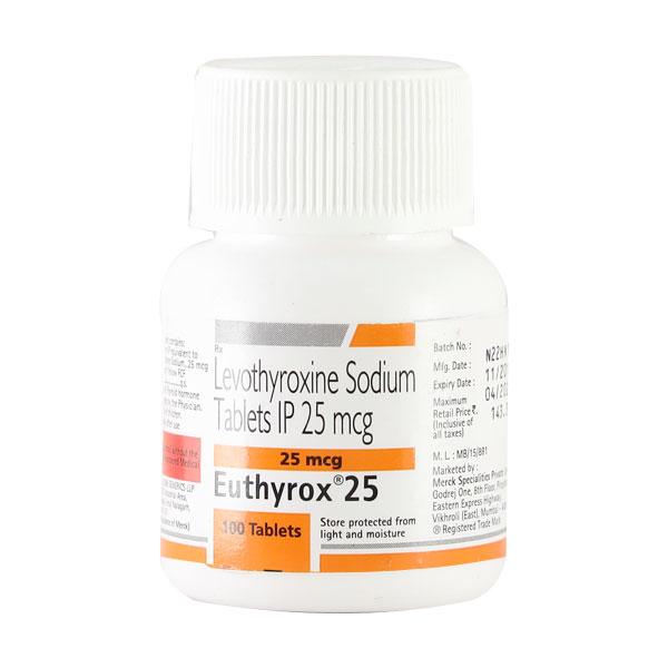 Euthyrox 25Mcg Tablet 100'S