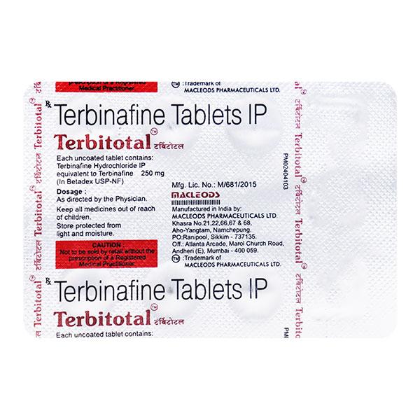 Terbitotal 250mg Tablet 7'S