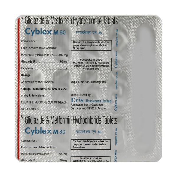 Cyblex M 80mg Tablet 15'S