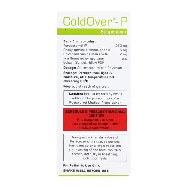 Coldover P Orange Flavour Suspension 60ml