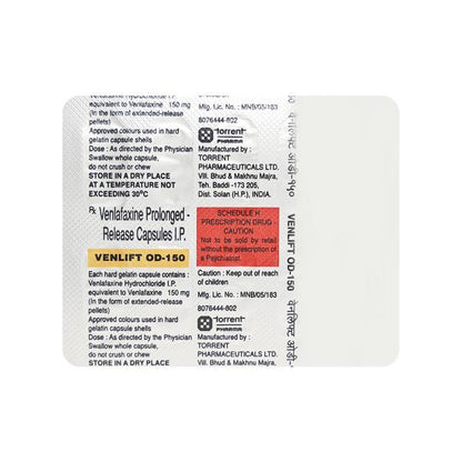 Venlift OD 150mg Capsule 10'S