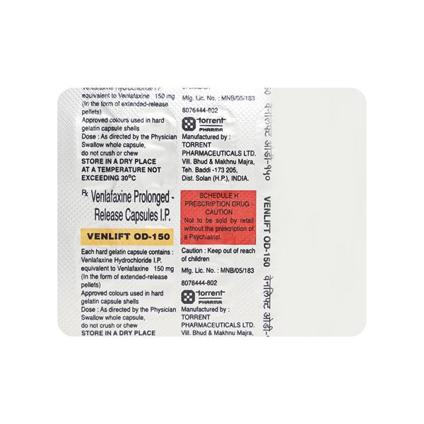Venlift OD 150mg Capsule 10'S