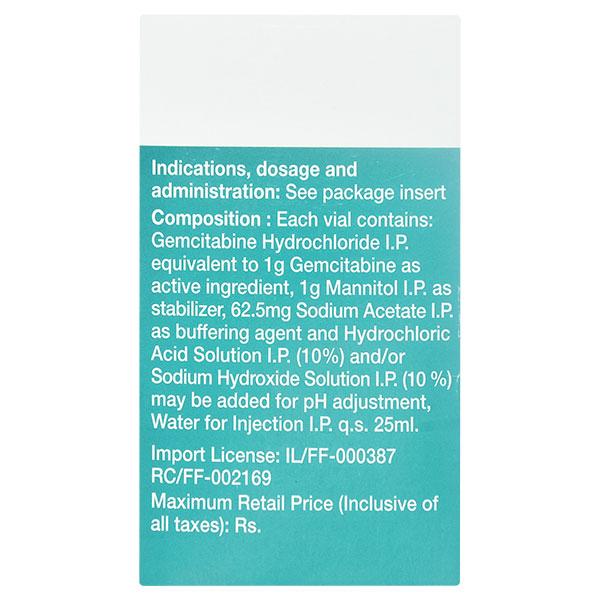 Gemcite 1000mg Injection 1'S