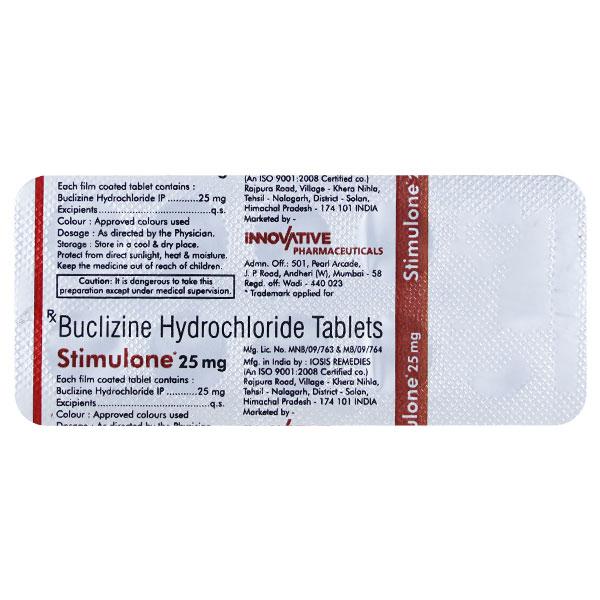 STIMULONE 25mg Tablet 10's