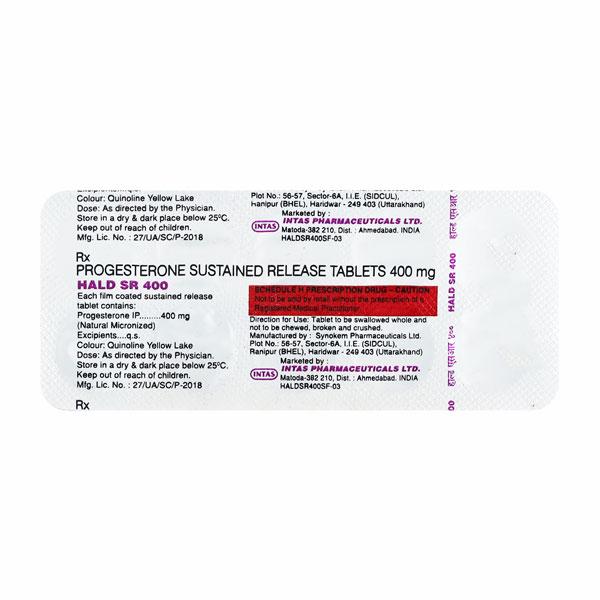 Hald SR 400mg Tablet 10'S