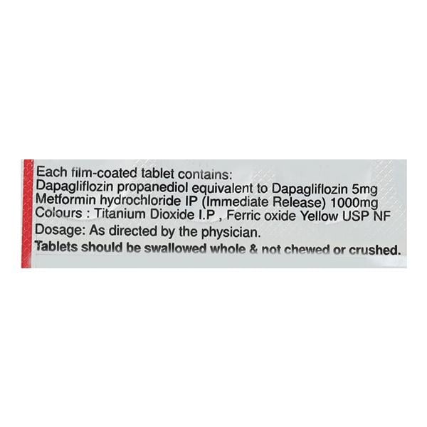GLEDEPA MET 5/1000mg Tablet 14's