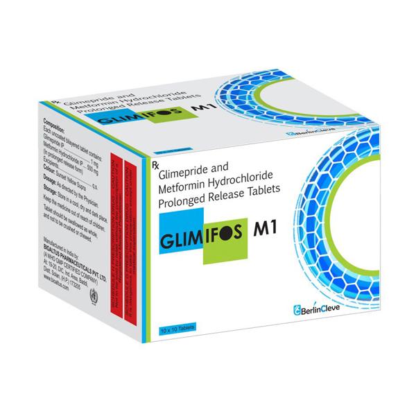 GLIMIFOS M 1mg Tablet 10's