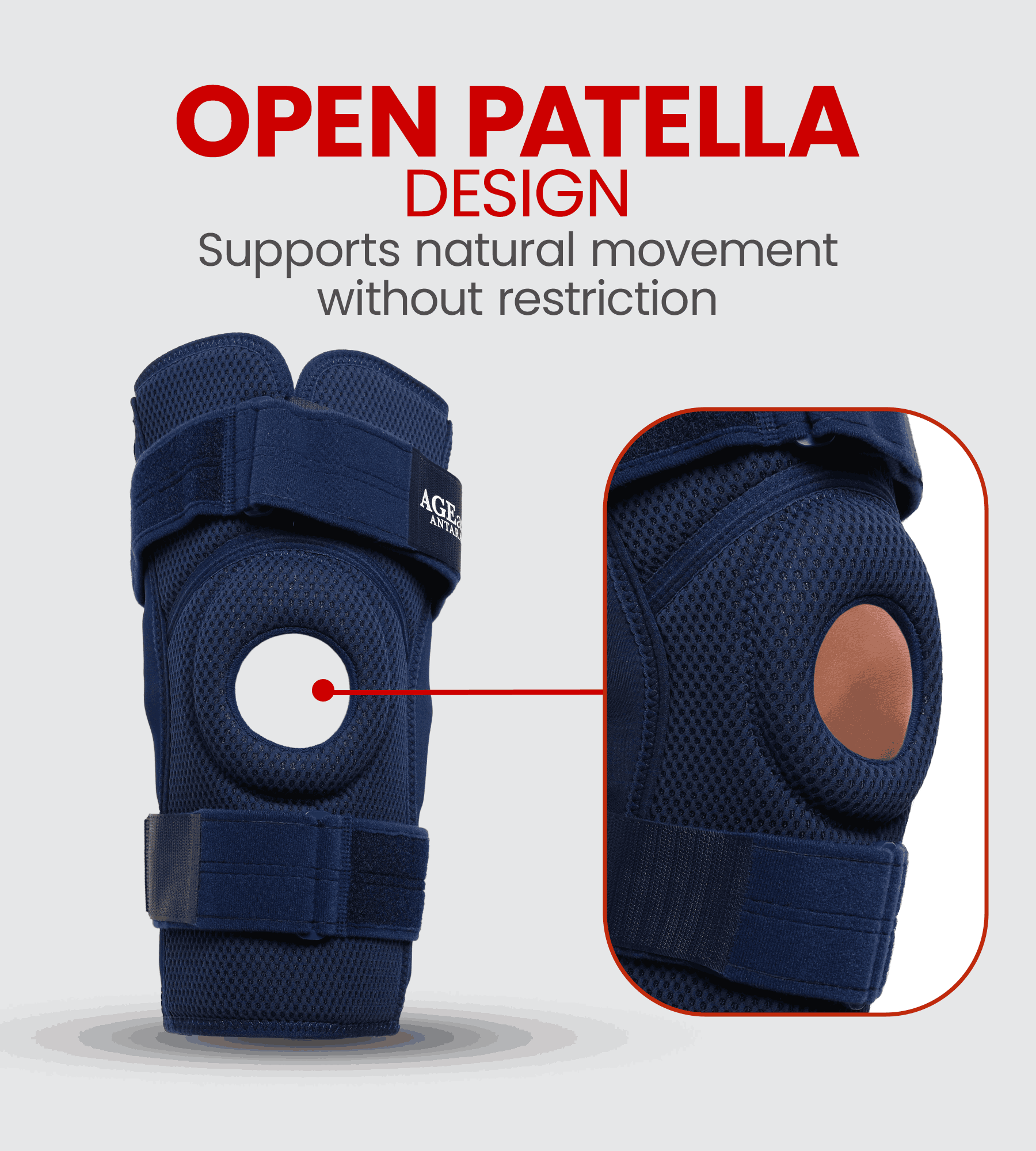 Premia Hinged Knee Brace with NeoFlex Material and Dual-Axis Hinges