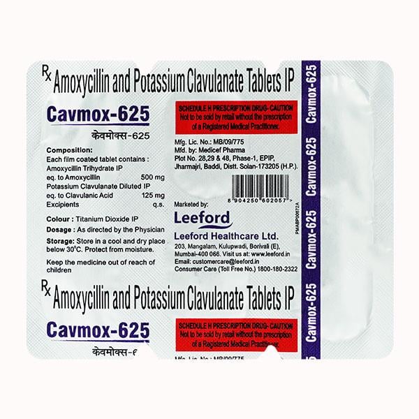 Cavmox 625mg Tablet 6'S