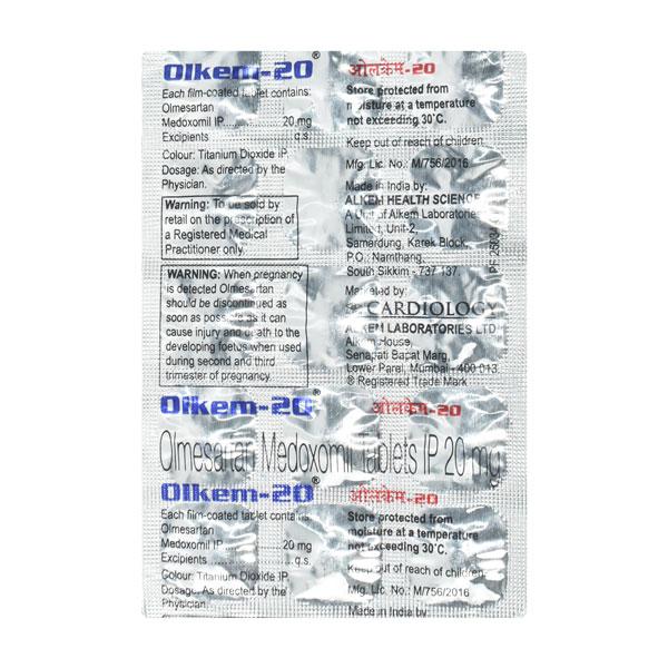 Olkem 20mg Tablet 15'S