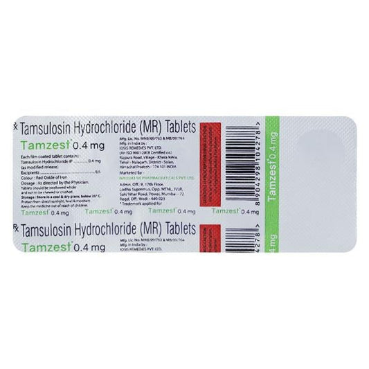 TAMZEST 0.4 Tablet 10's