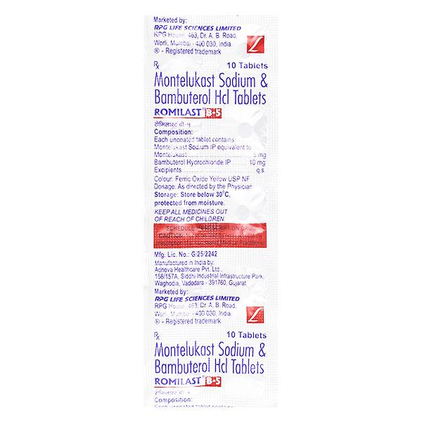 Romilast B 5mg Tablet 10'S