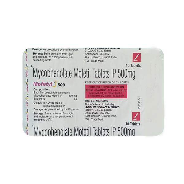Mofetyl 500mg Tablet 10'S