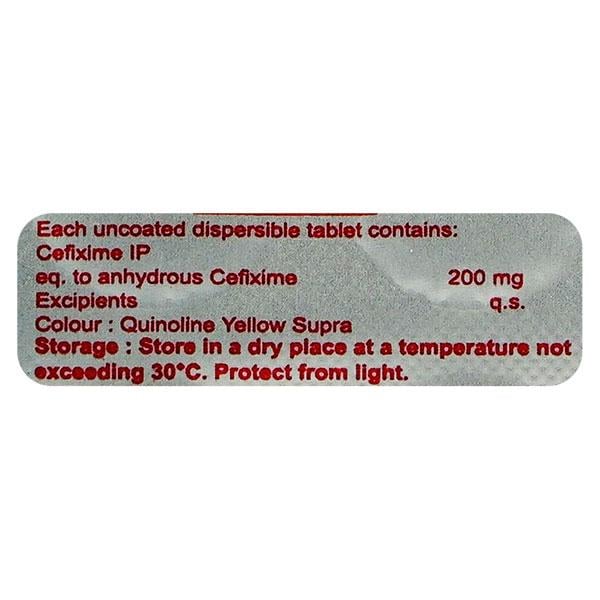 Brutacef DT 200mg Tablet 10'S