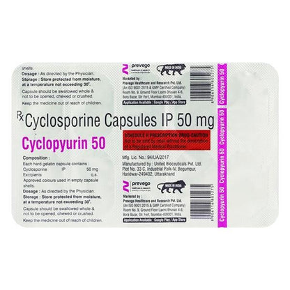 CYCLOPYURIN 50 Capsule 10's