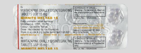 Mirnite Meltab 15mg Tablet 10'S