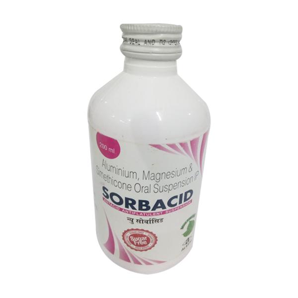 SORBACID NEW Sugar Free Mint Flavour Oral Suspension 200ml