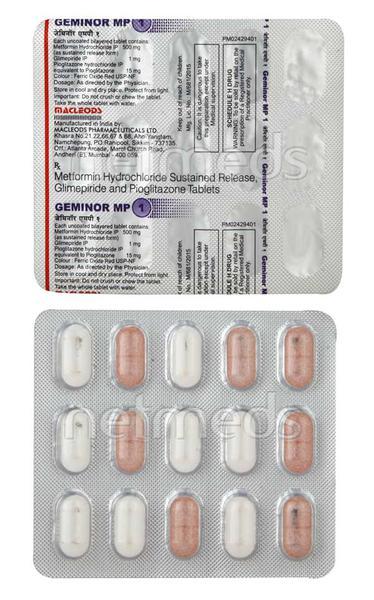 Geminor MP 1mg Tablet 15'S