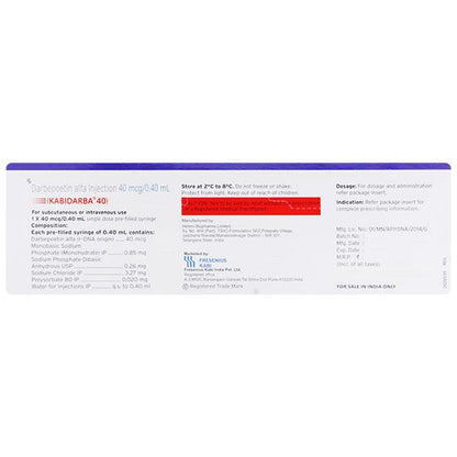 Kabidarba 40mg Injection 1ml