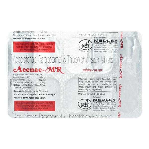 Acenac MR 4mg Tablet 10'S