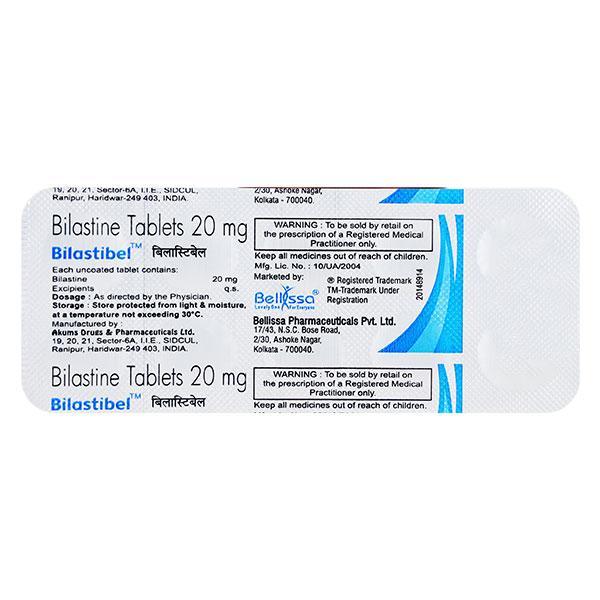 BILASTIBEL 20 Tablet 10's