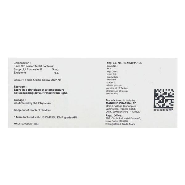 Bisoheart 5mg Tablet 10'S
