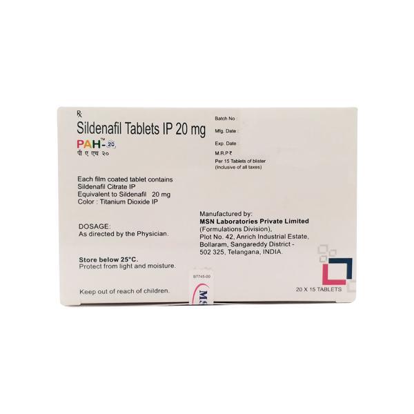 PAH 20mg Tablet 10'S