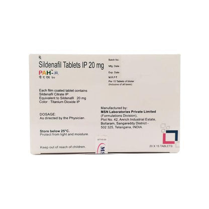 PAH 20mg Tablet 10'S