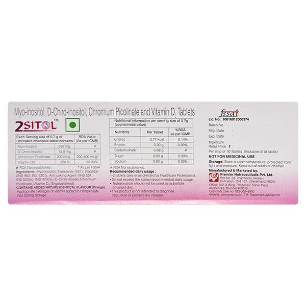 2 SITOL Chewable Tablet 10's