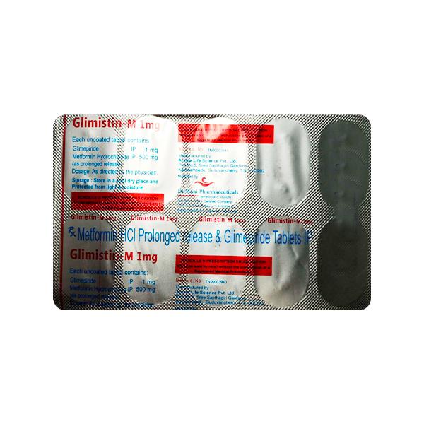GLIMISTIN M 1 Tablet 10's
