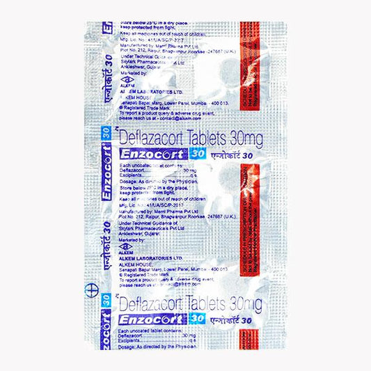 Enzocort 30mg Tablet 6'S