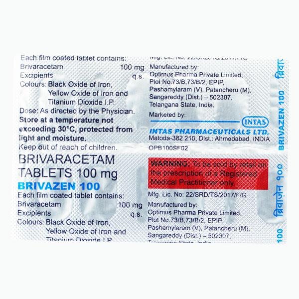 BRIVAZEN 100 Tablet 10's