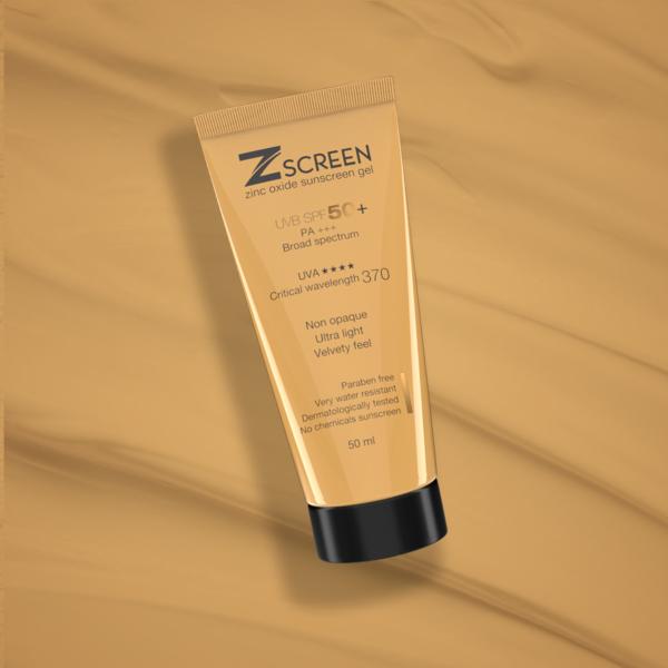 Z SCREEN UVB SPF 50+ PA+++ Sunscreen Gel 50ml