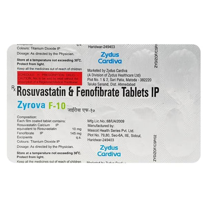 Zyrova F10 Tablet 10'S