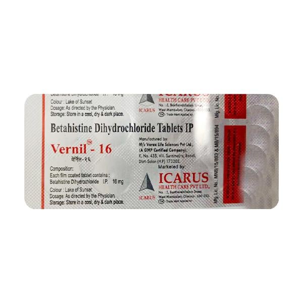 Vernil 16mg Tablet 10'S