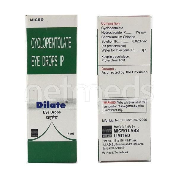 Dilate 1% Eye Drops 5ml
