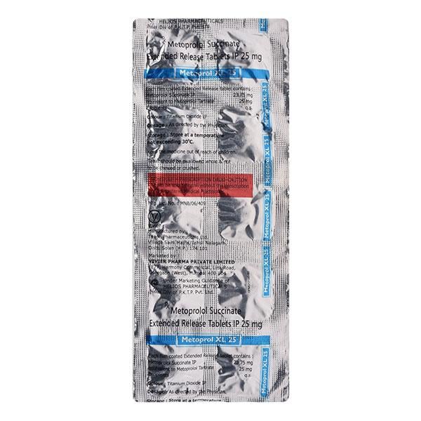 METOPROL XL 25 Tablet 10's