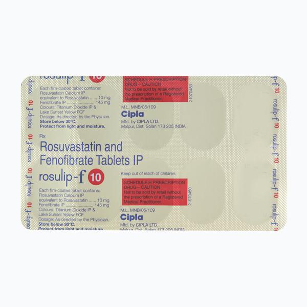 Rosulip F 10mg Tablet 10'S