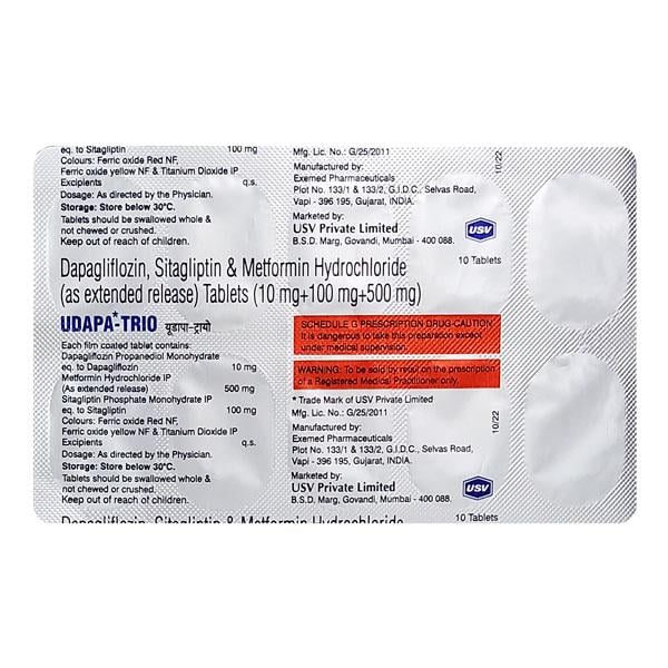 UDAPA TRIO Tablet 10's