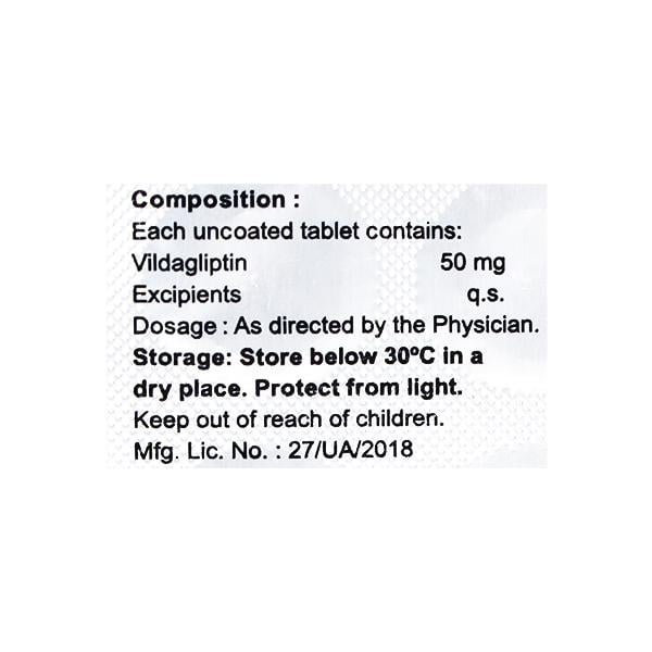 GLIPACURE 50mg Tablet 15's