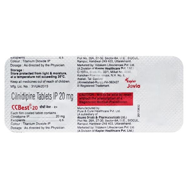 CCBEST 20mg Tablet 10's