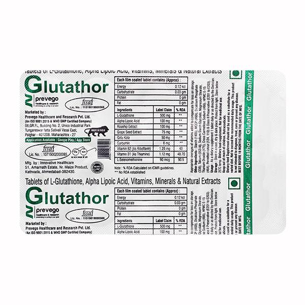 GLUTATHOR Tablet 10's
