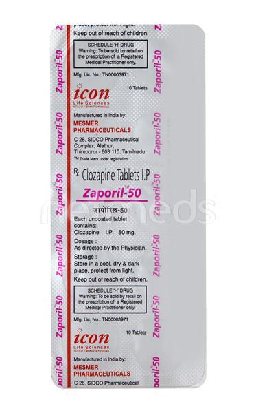 Zaporil 50mg Tablet 10'S